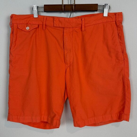Polo Ralph Lauren Orange Straight Fit 9” Chino Shorts 36 - Picture 1 of 10